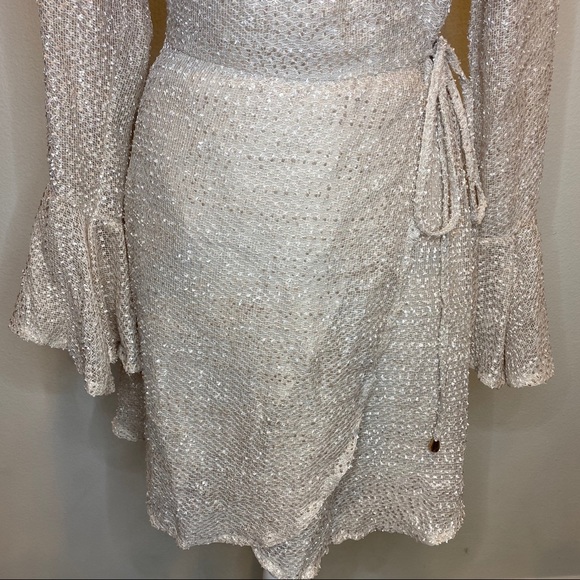 NEW Saints + Secrets Lilia Textured Wrap Dress - Picture 4 of 9